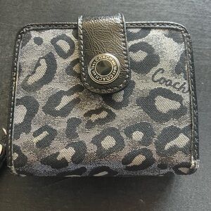 Coach Black and Gray Sophisticated Wallet